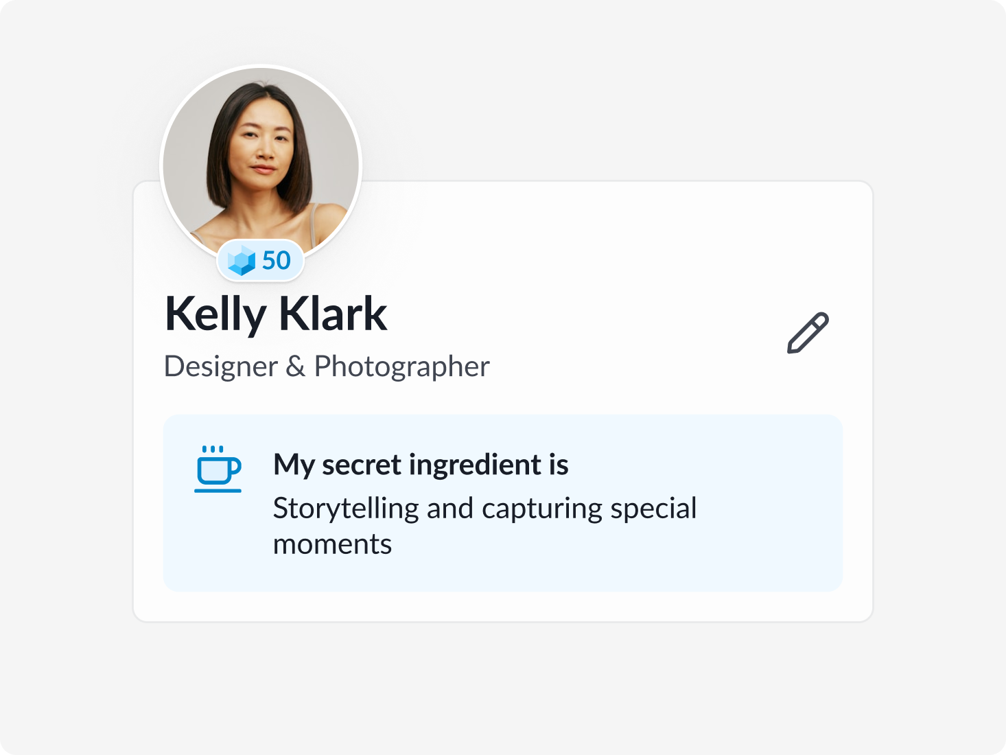 Member profile screen in the Heavy Chef app